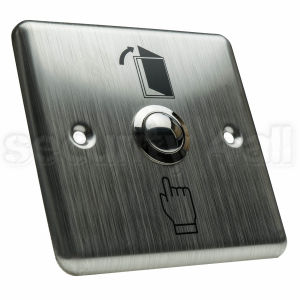 Buton control acces inox patrat ingropat, ACB-2S 