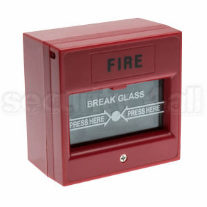 Buton de incendiu sau panica, cu geam, rosu sau verde, AUSL-911