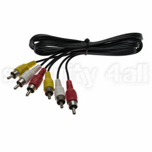 Cablu semnal audio-video cu 3 fire, conectori RCA, 1.2m, RCA 3 in 1 cable