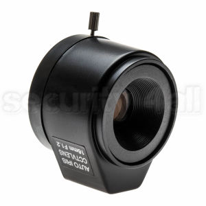 Lentila 16mm autoiris, pentru camera supraveghere, montura CS, fixa, control DC, AI-16