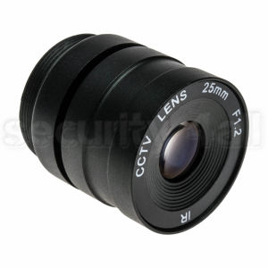 Lentila 25mm pentru camera supraveghere, fixa, montura CS, IF-25