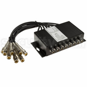 Modul protectie descarcari electrice cablu coaxial, 8 canale video, carcasa metal, SPV-408A