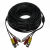 Cablu CCTV, coaxial semnal video si audio, 30m, conectori BNC, alimentare, RCA, 30m BNC cable /w audio