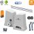 Kit automatizare poarta culisanta cu fotocelule, lampa si 3m cremaliera, Kit TMT Husky 500 WiFi