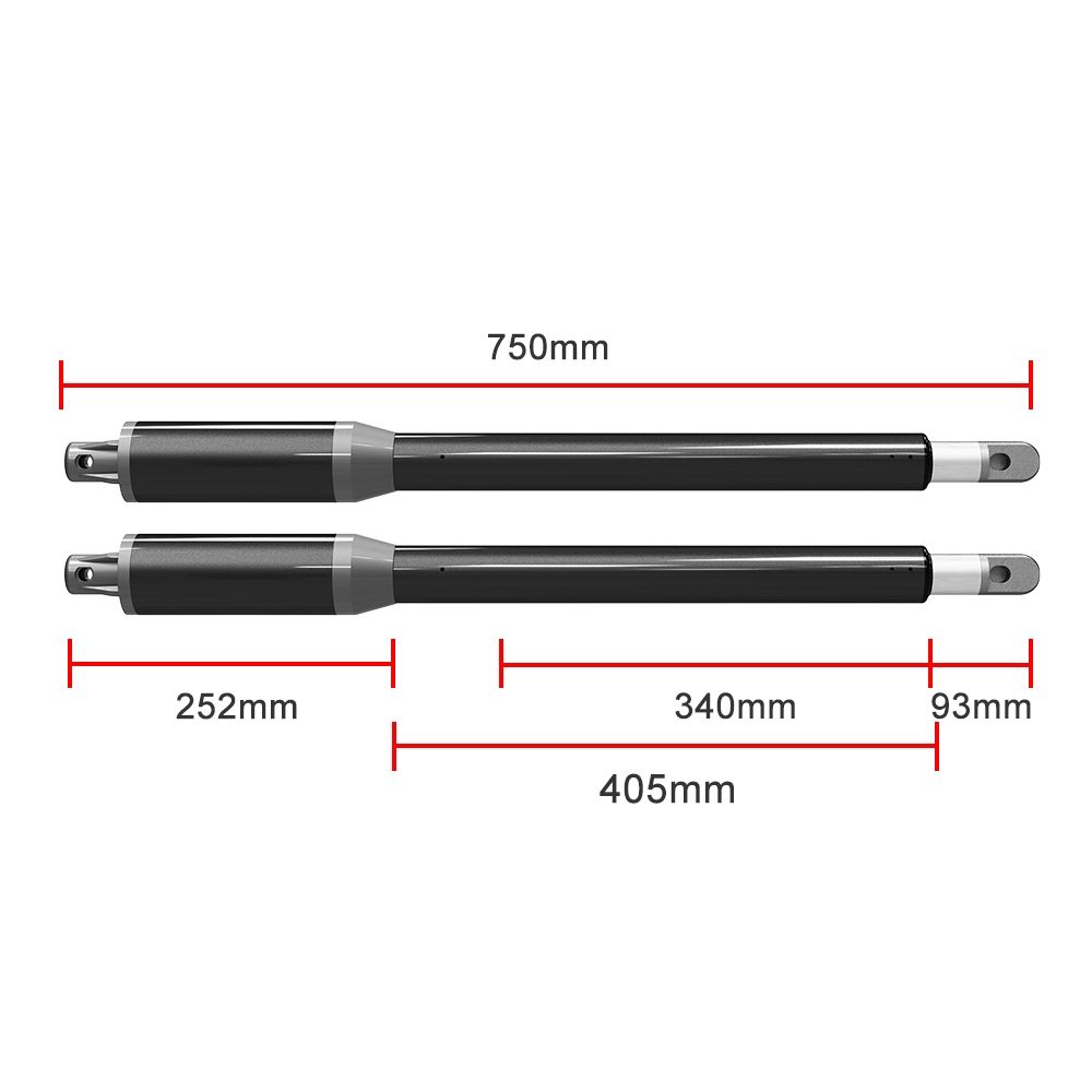 Dimensiuni automatizare deschidere porti batante, set motoare +controller, DUALCOMP APB-150L