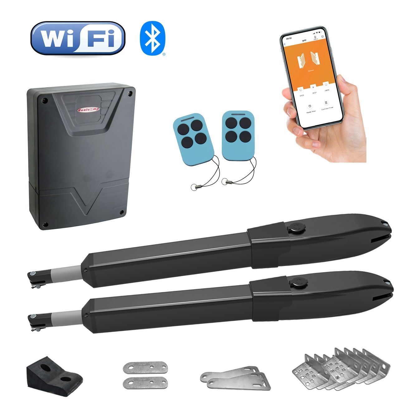Automatizare deschidere porti batante, set motoare +controller, DUALCOMP APB-300