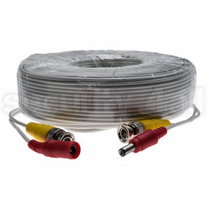 Cablu CCTV, coaxial semnal video, 30m, conectori BNC si alimentare, 30m BNC cable