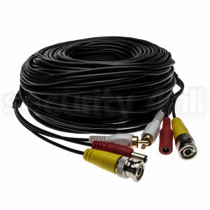 Cablu CCTV, coaxial semnal video si audio, 40m, conectori BNC, alimentare, RCA, 40m BNC cable /w audio