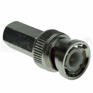 Conector BNC tata cu infiletare pe cablu RG6, BNC-MI