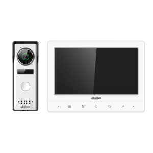 Videointerfon rezolutie 1.3 MP, 1 familie, 4 fire, post exterior + monitor, ecran LCD 7" DAHUA DHI KTA-02