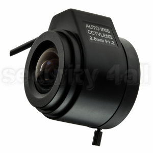 Lentila 2.8mm autoiris, pentru camera supraveghere, montura CS, fixa, control DC, AI-2.8