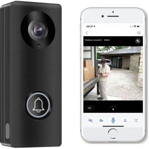 Videointerfon Wi-Fi color cu cititor de card sau cartela, acces internet, conectare smartphone, WX-05A
